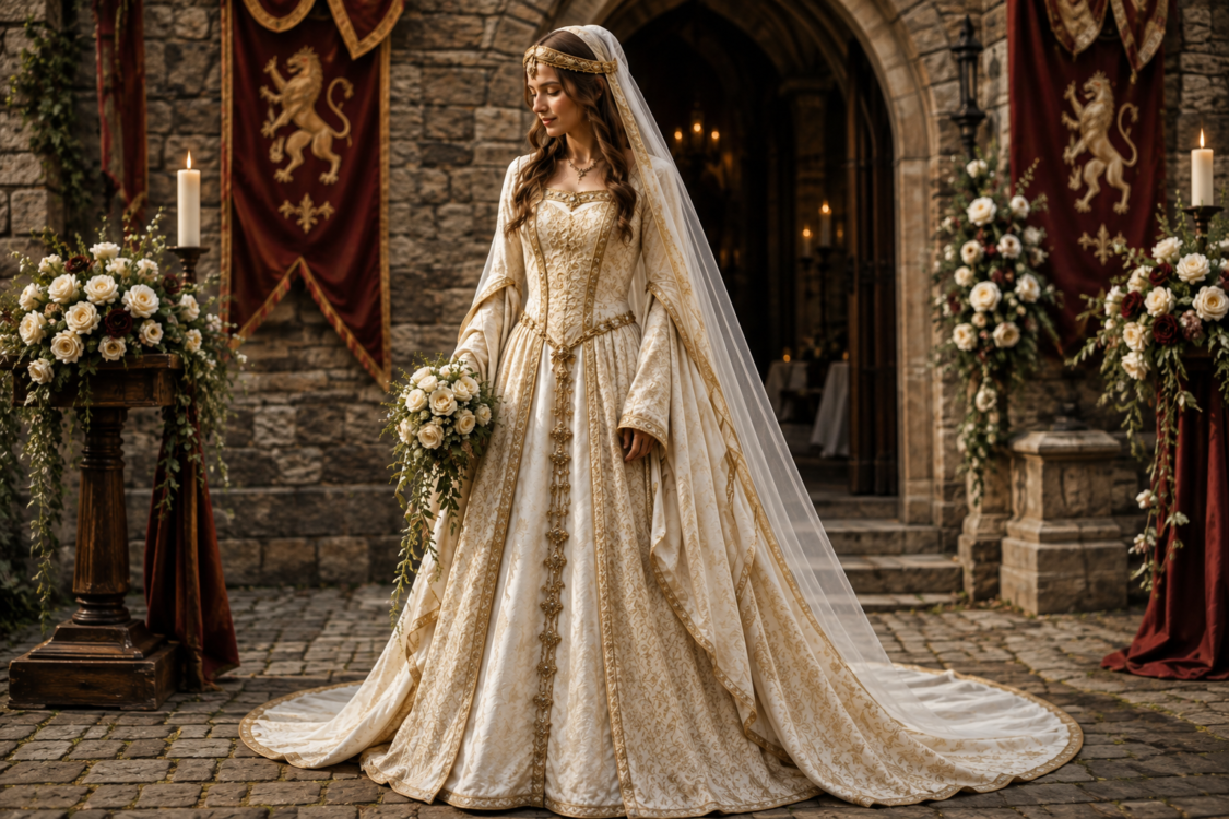mittelalterliches hochzeitskleid
