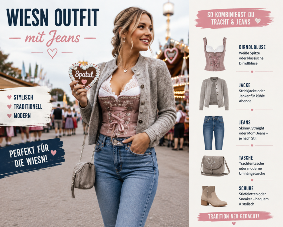 wiesn outfit mit jeans